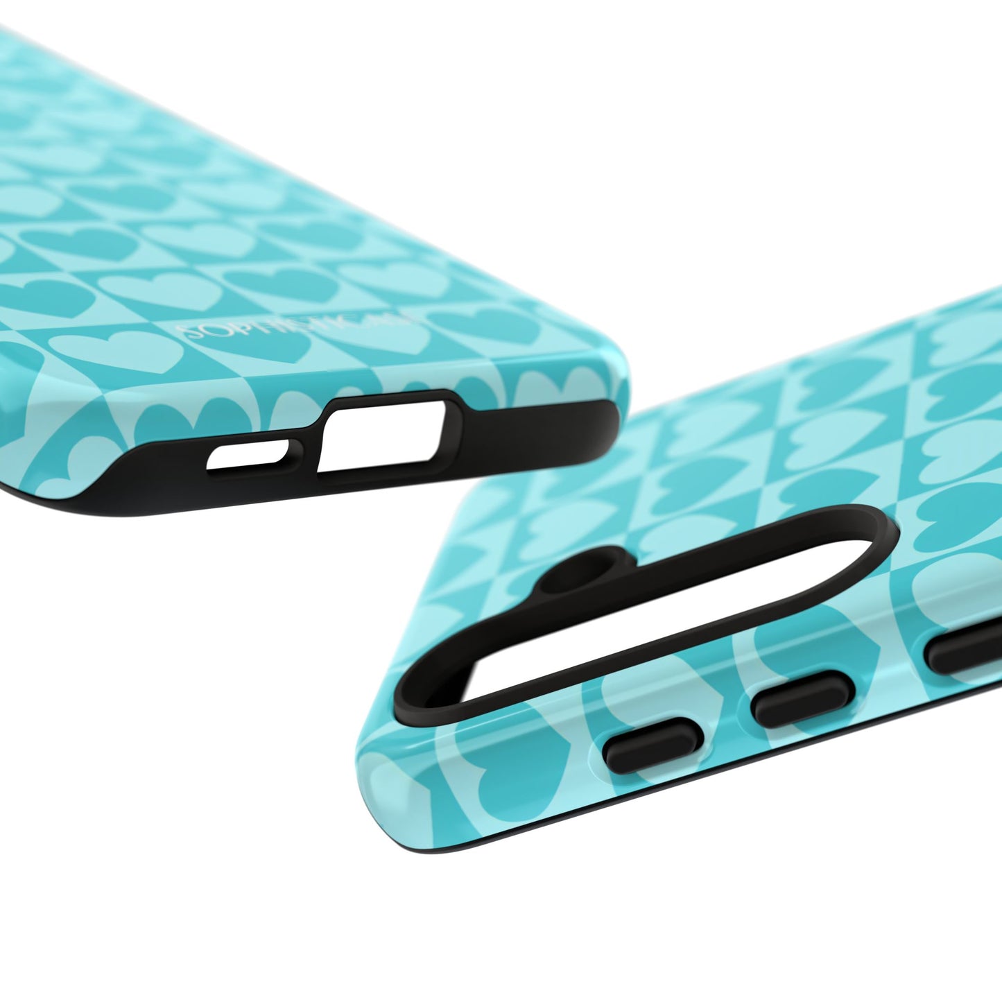 Tough Love in Aqua - Tough Phone Case