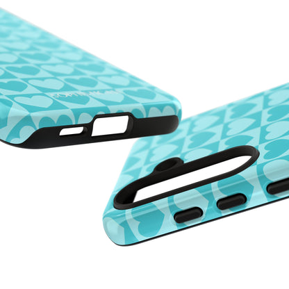 Tough Love in Aqua - Tough Phone Case