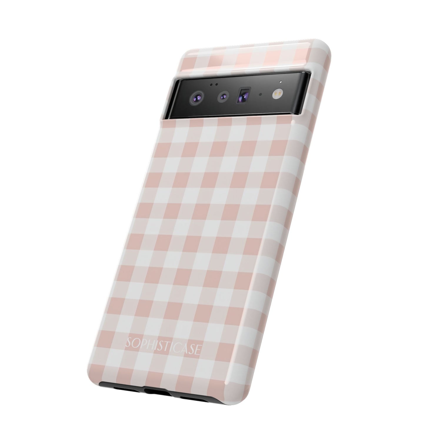 Tough Case - Gingham in Neutral Beige