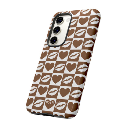 Belle Amie in Deep Brown - Galentines Release - Shockproof Phone Case for iPhone, Samsung Galaxy and Google Pixel