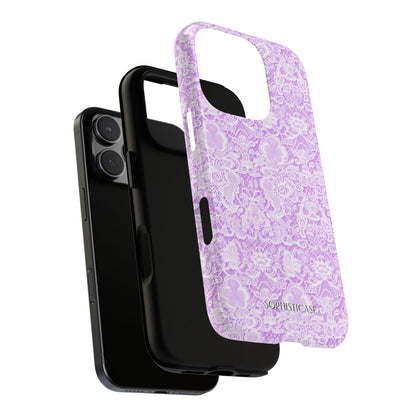 Luxe Lace in Purple - Tough Phone Case