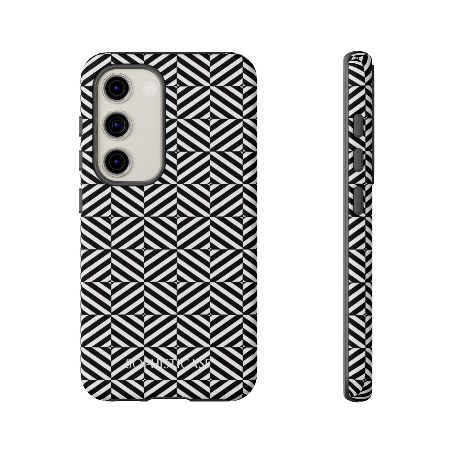 Illusions in Black - Tough Phone Case for Samsung Galaxy