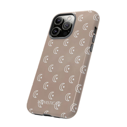 Moon Phase in Boho Brown - Tough Phone Case for iPhone