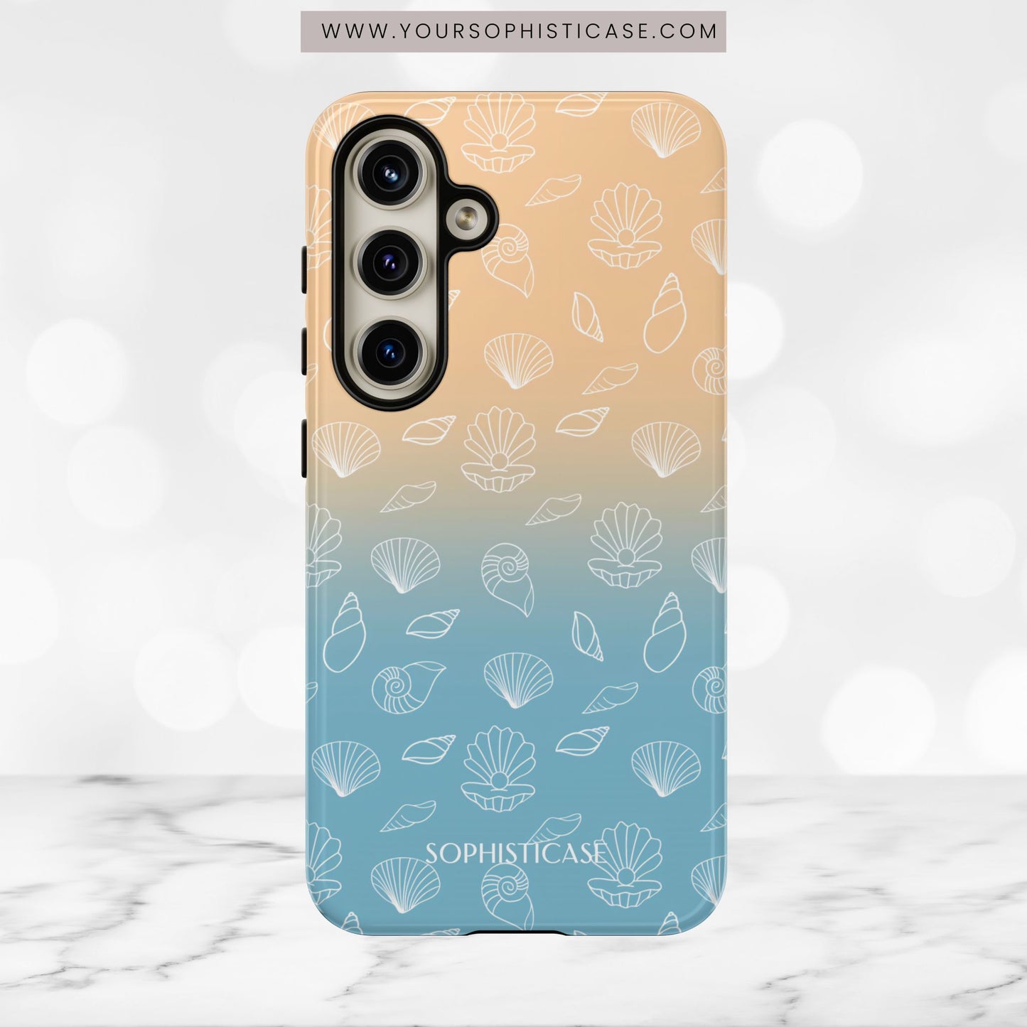 Seashell Society in Sandy Shore - iPhone Case, Samsung Galaxy Case, Google Pixel Case