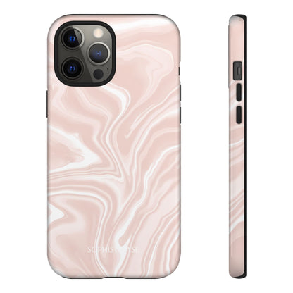 Liquid Dreams in Neutral Beige - iPhone Case