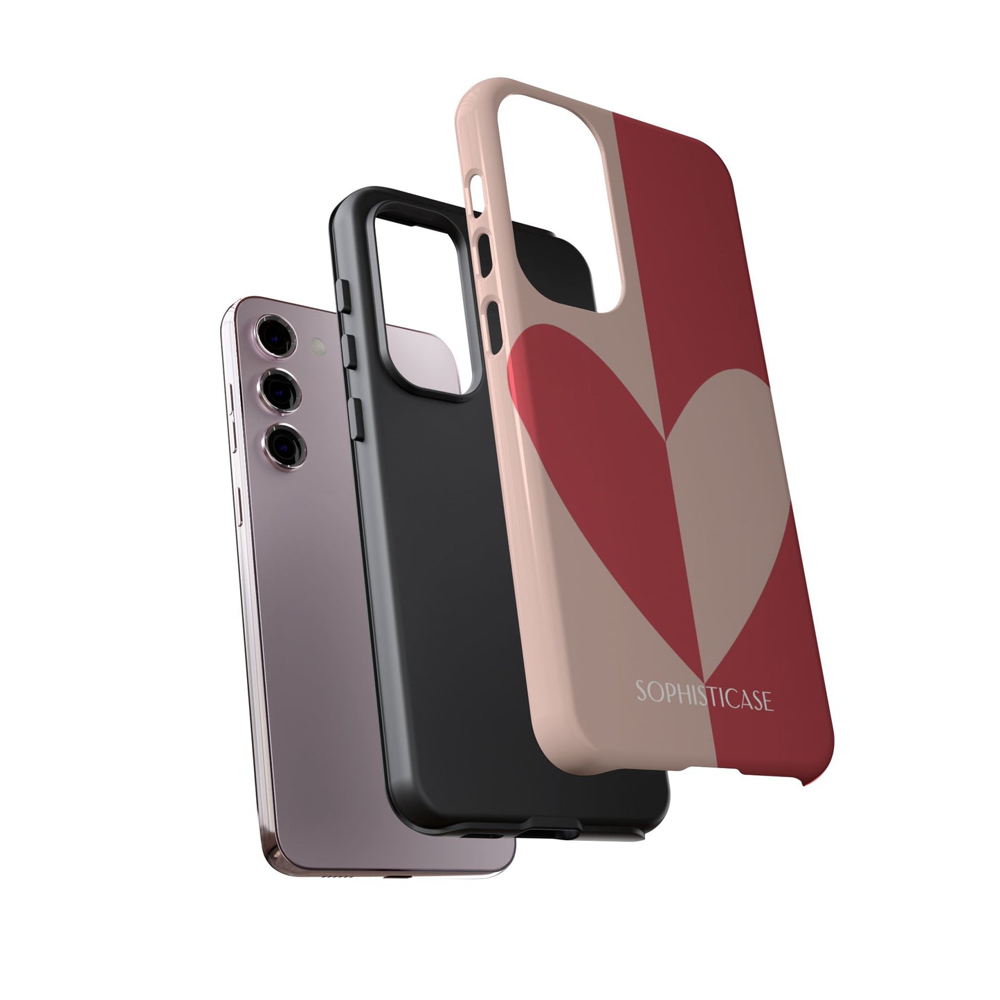 Be Mine in Red and Brown - iPhone Case, Samsung Galaxy Case, Google Pixel Case