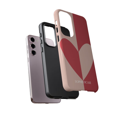 Be Mine in Red and Brown - iPhone Case, Samsung Galaxy Case, Google Pixel Case