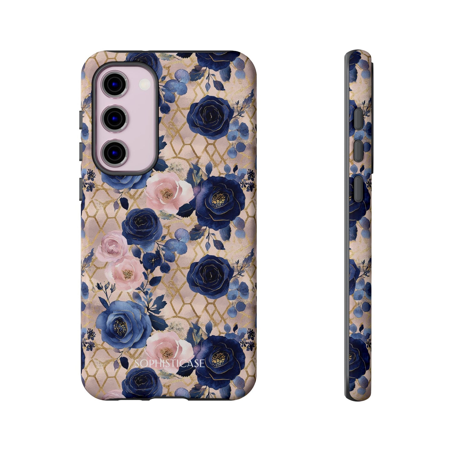 Royal Floral in Navy Blush - Tough Phone Case