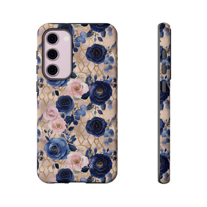 Royal Floral in Navy Blush - Tough Phone Case