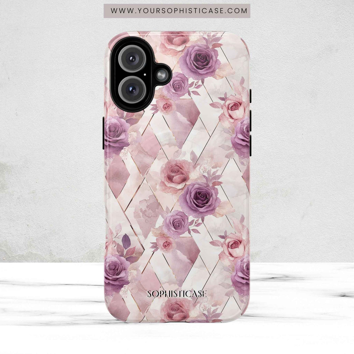 Royal Floral in Mauve Rose - iPhone Magsafe Case