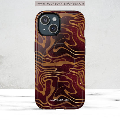 Cosmic Gold in Red - iPhone Magsafe Case