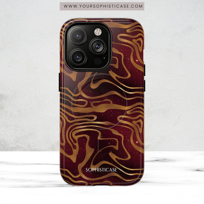 Cosmic Gold in Red - iPhone Magsafe Case