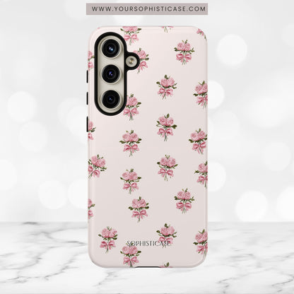 The Sweetest Thing in Coquette Rose Bouquet - iPhone Case, Samsung Galaxy Case, Google Pixel Case