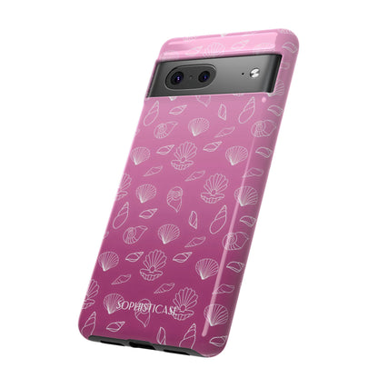 Seashell Society in Purple - iPhone Case, Samsung Galaxy Case, Google Pixel Case