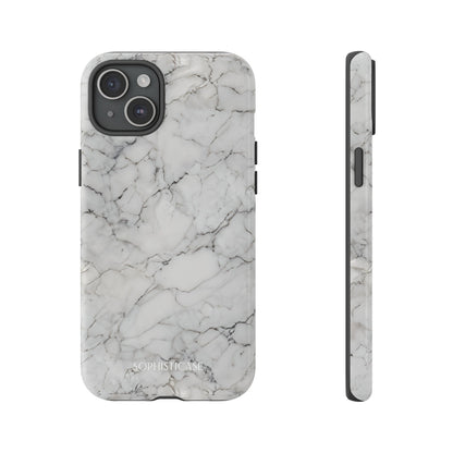 Marble Opulence in White - iPhone Case, Samsung Galaxy Case, Google Pixel Case