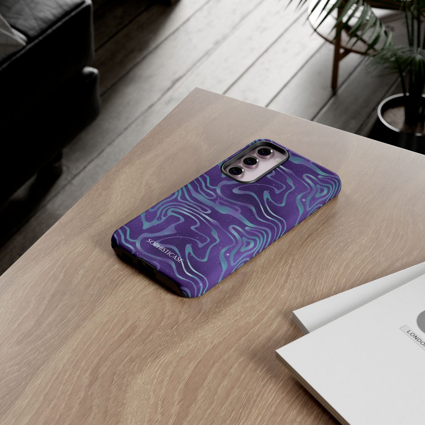 Cosmic Zebra in Blue & Purple - iPhone Case, Samsung Galaxy Case, Google Pixel Case