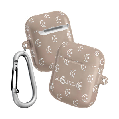 AirPod Cases - Moon Phase in Boho Brown