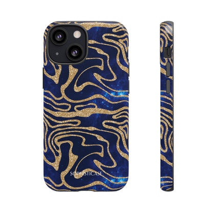 Cosmic Gold in Blue - iPhone Case, Samsung Galaxy Case, Google Pixel Case