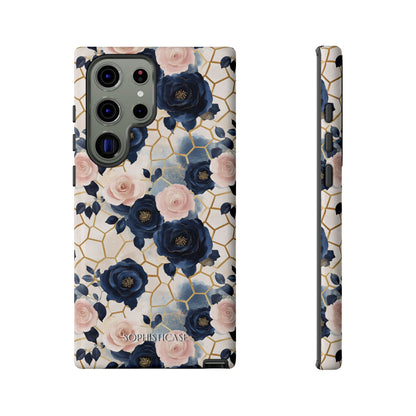 Royal Floral in Navy Hive - Tough Phone Case