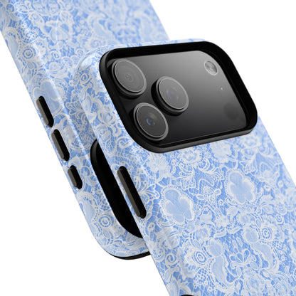 Luxe Lace in Blue - Magsafe Case