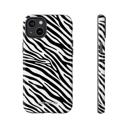 Dark Thoughts in Urban Zebra - Tough Phone Case