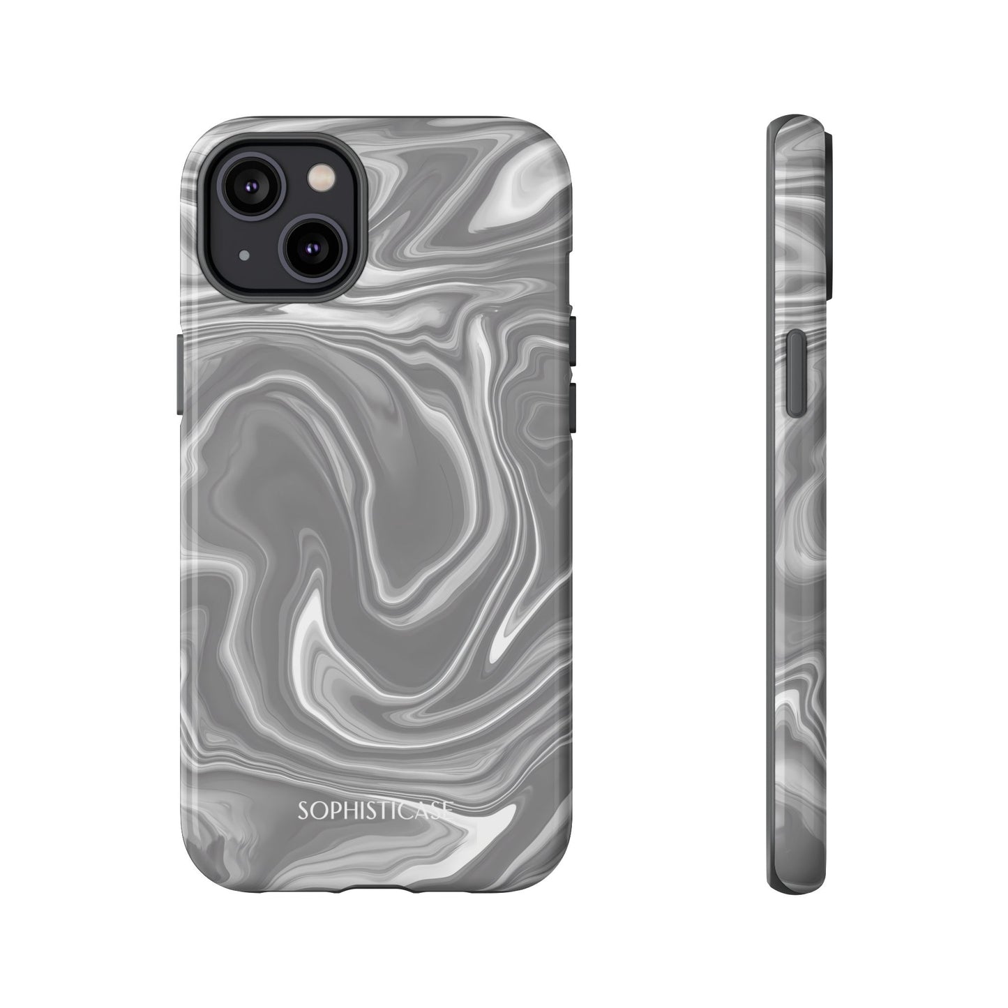 Liquid Dreams in Charcoal - Tough Phone Case
