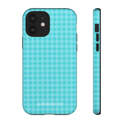 Diamond Diva in Aqua - Drop Proof Phone Case for iPhone