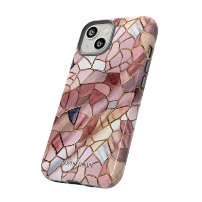 Rose' Runway in Pink Mosaic - Tough Phone Case