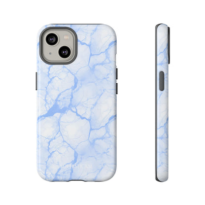 Marble Opulence in Blue - iPhone Case