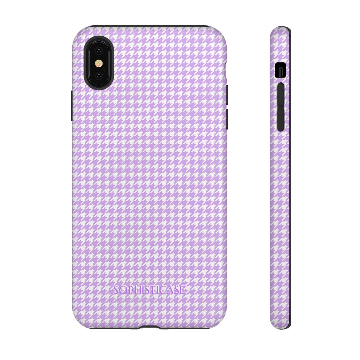 Tough Case - Houndstooth in Pastel Purple