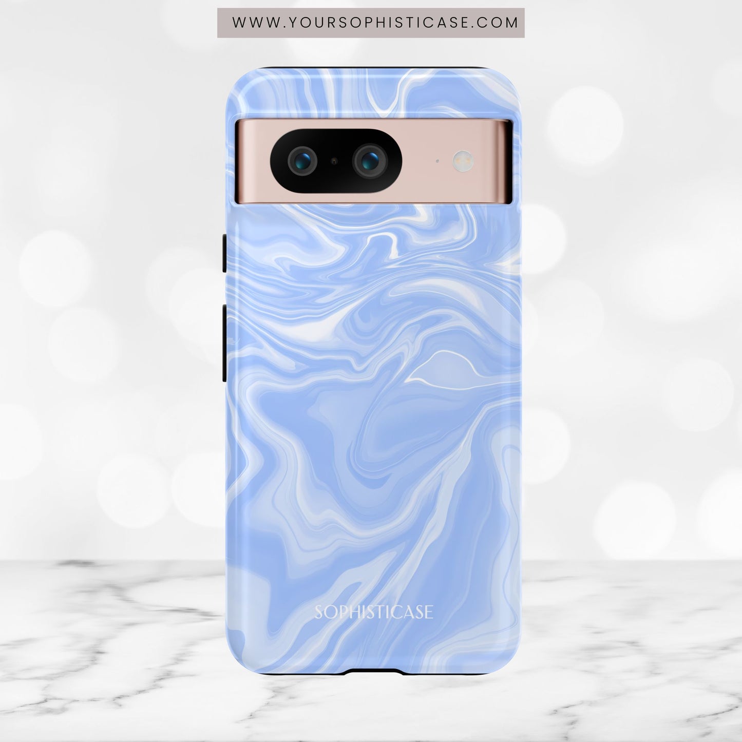 Liquid Dreams in Smoke Blue - Tough Phone Case