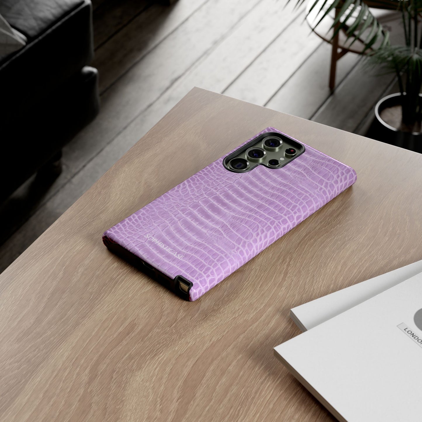 Luxe Leather in Purple - Samsung Galaxy Case