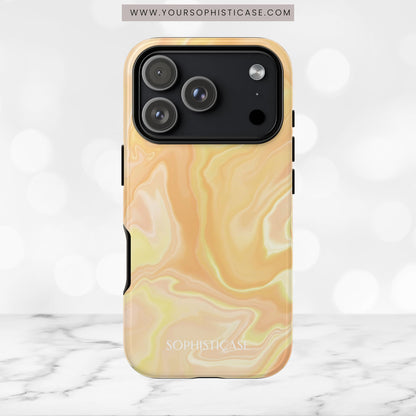 Liquid Magic in Yellow Haze - iPhone Case