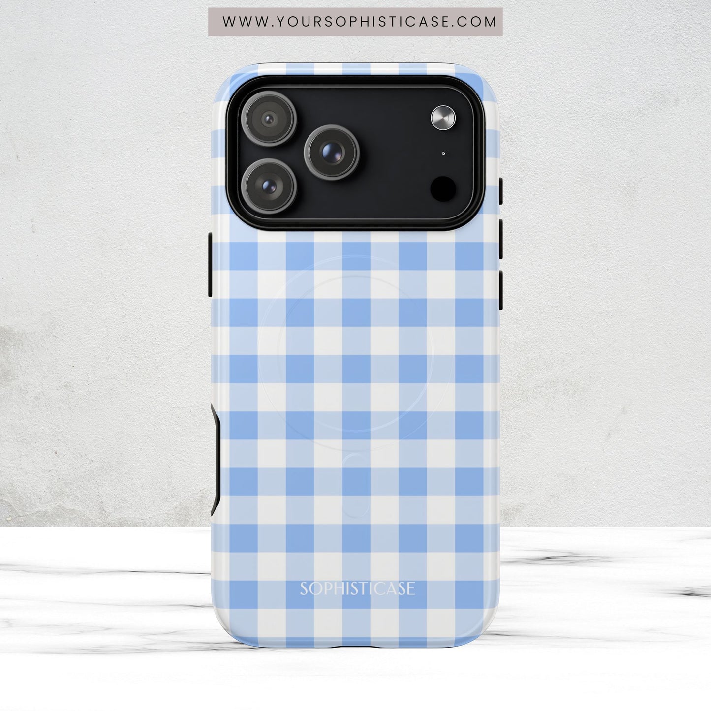 Gingham in Blue - Magsafe Case
