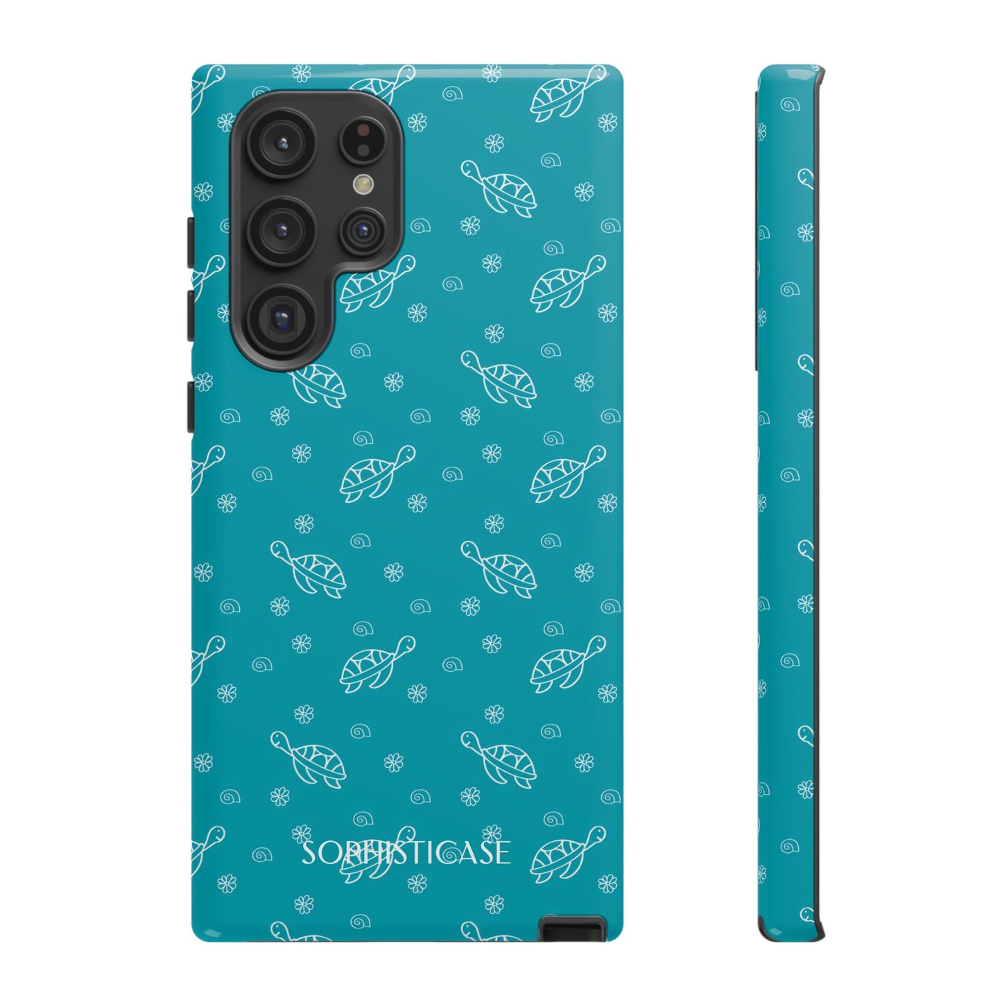 Turtle Island in Aqua - Tough Phone Case for Samsung Galaxy