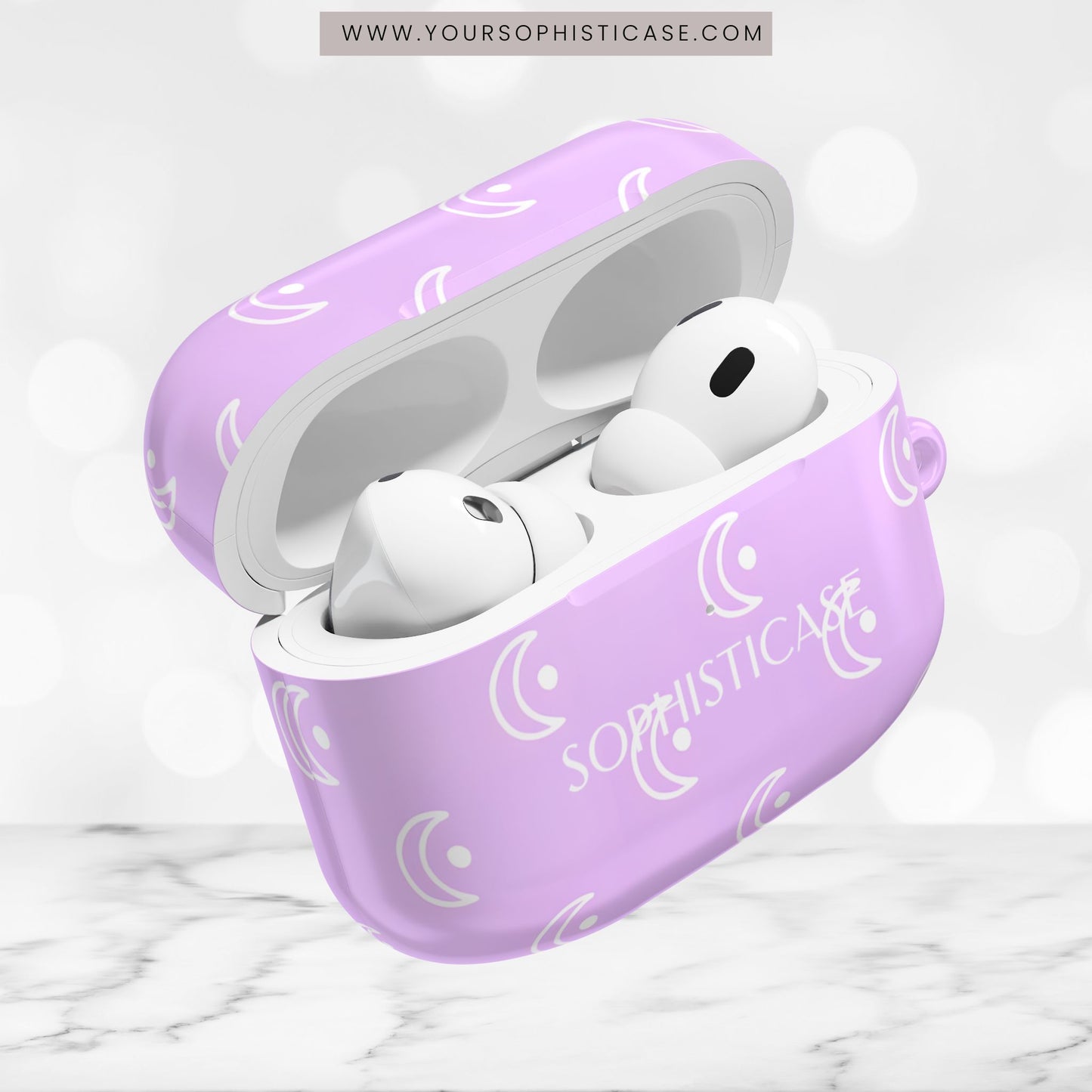 AirPod Cases - Moon Phase in Purple