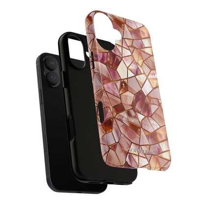 Rose' Runway in Champagne Mosaic - Tough Phone Case