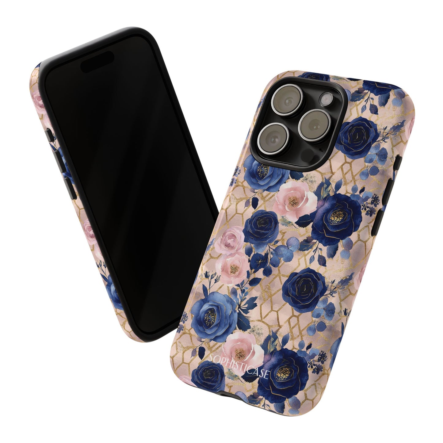 Royal Floral in Navy Blush - Tough Phone Case