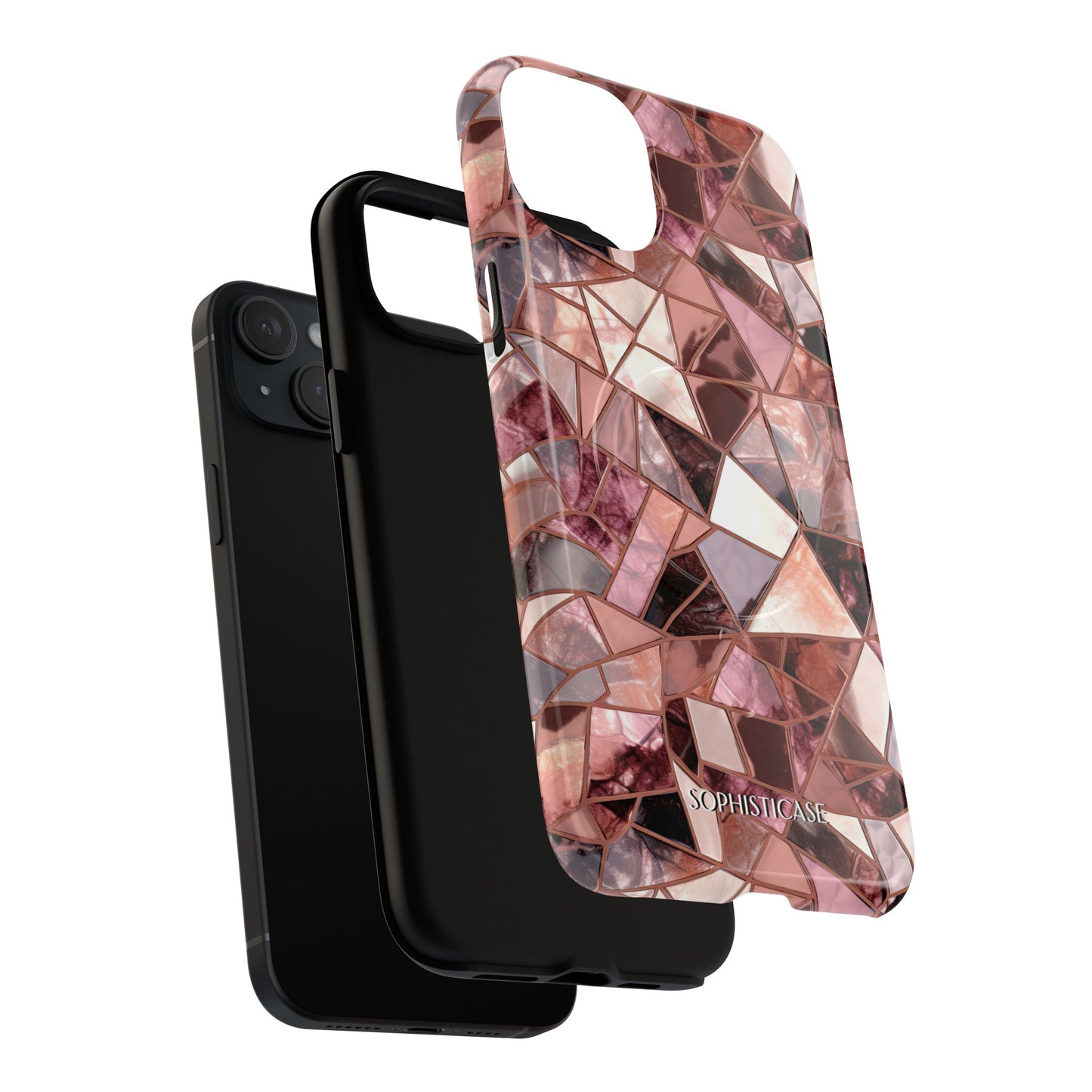 Rose' Runway in Merlot Mosaic - Magsafe Case