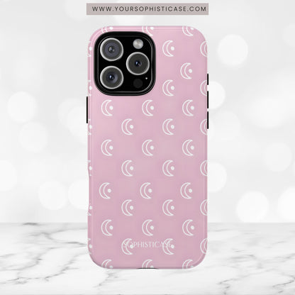 Moon Phase in Pink - iPhone Case