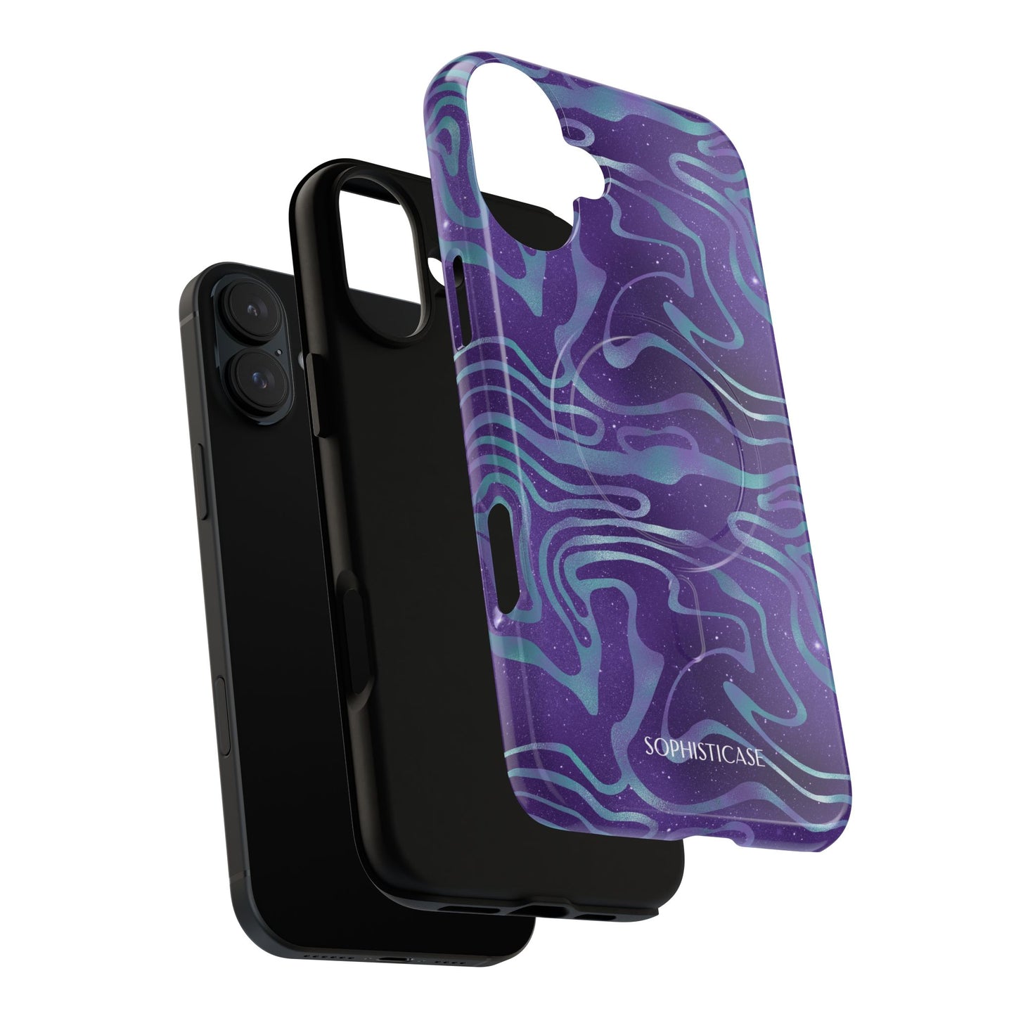 Cosmic Gold in Blue & Purple - iPhone Magsafe Case