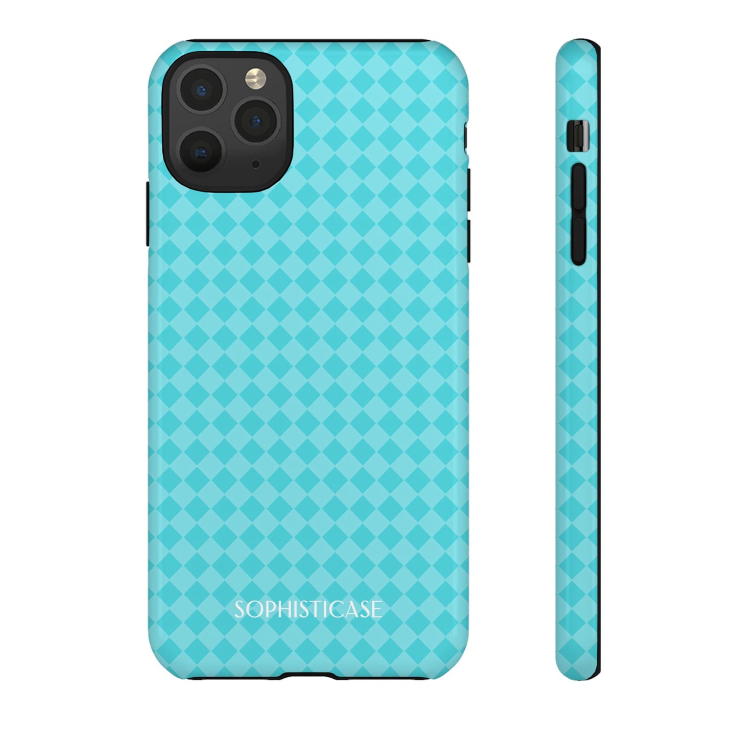 Diamond Diva in Aqua - Drop Proof Phone Case for iPhone