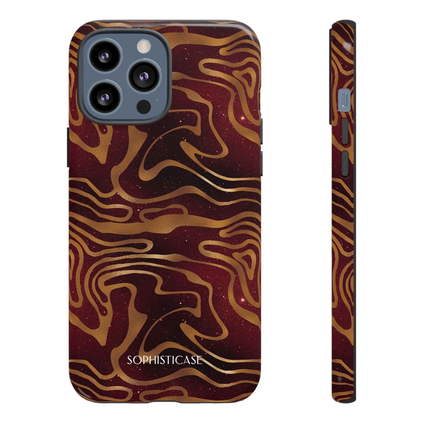 Cosmic Zebra in Red - iPhone Case, Samsung Galaxy Case, Google Pixel Case
