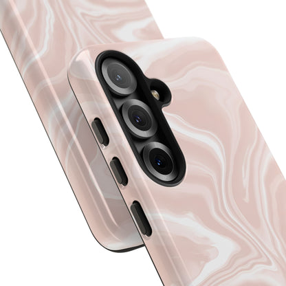 Liquid Dreams in Neutral Beige - Tough Phone Case