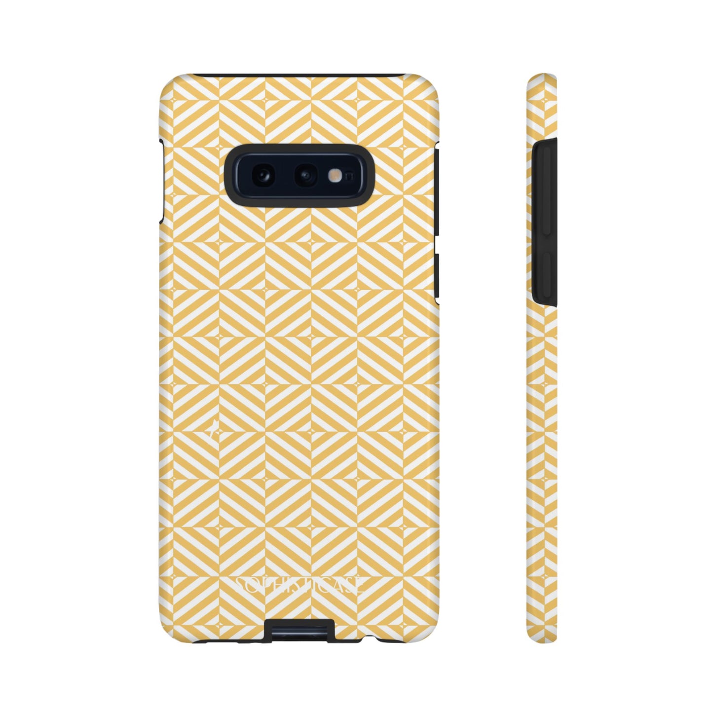 Illusions in Yellow - Dual Layer Shockproof Phone Case for iPhone, Google Pixel and Samsung Galaxy