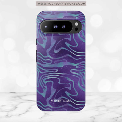 Cosmic Zebra in Blue & Purple - iPhone Case, Samsung Galaxy Case, Google Pixel Case