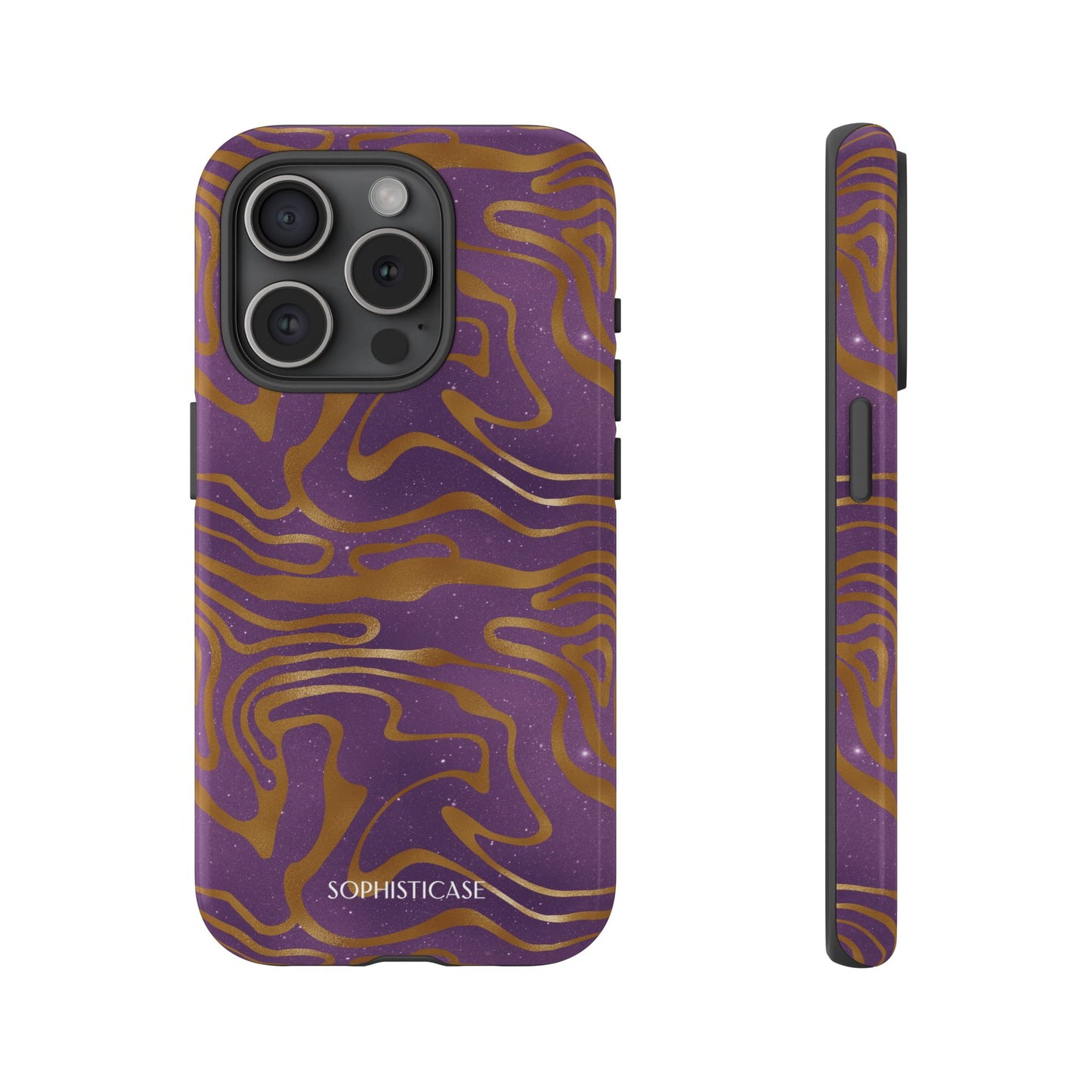 Cosmic Gold in Purple - iPhone Case, Samsung Galaxy Case, Google Pixel Case
