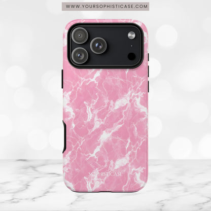 Marble Crush in Pink - iPhone Case