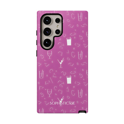 Cocktail Hour in Purple - Drop Proof Phone Case for Samsung Galaxy