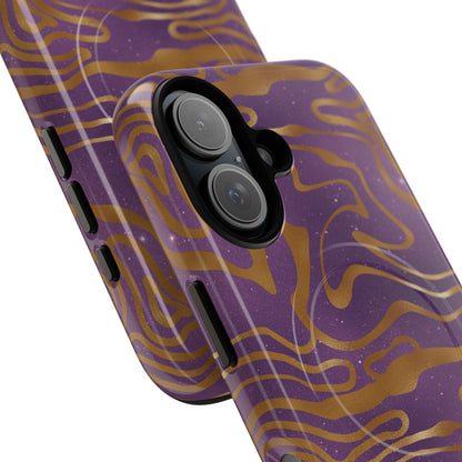 Cosmic Gold in Purple - iPhone Magsafe Case